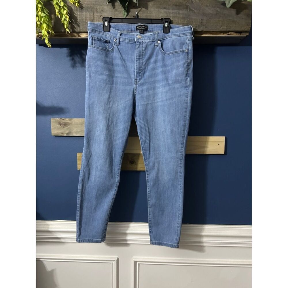 Banana Republic Light Blue Curvy Super Stretch HR Legging Jeans 18